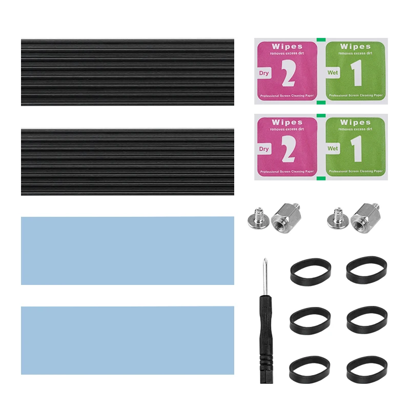 2 stücke Aluminium M.2 Festplatte Kühlkörper Wärmeableitung Heizkörper Kühlung Silicon Thermal Pad Kühler für NGFF NVME M2 2280 PCIE SSD