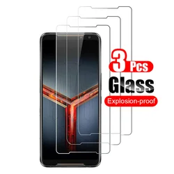 3Pcs Tempered Glass For Asus ROG Phone II ZS660K Rog 2 Screen Protector Shield For Asus ROG Phone 2 Glass Anti-scratch Film 9H