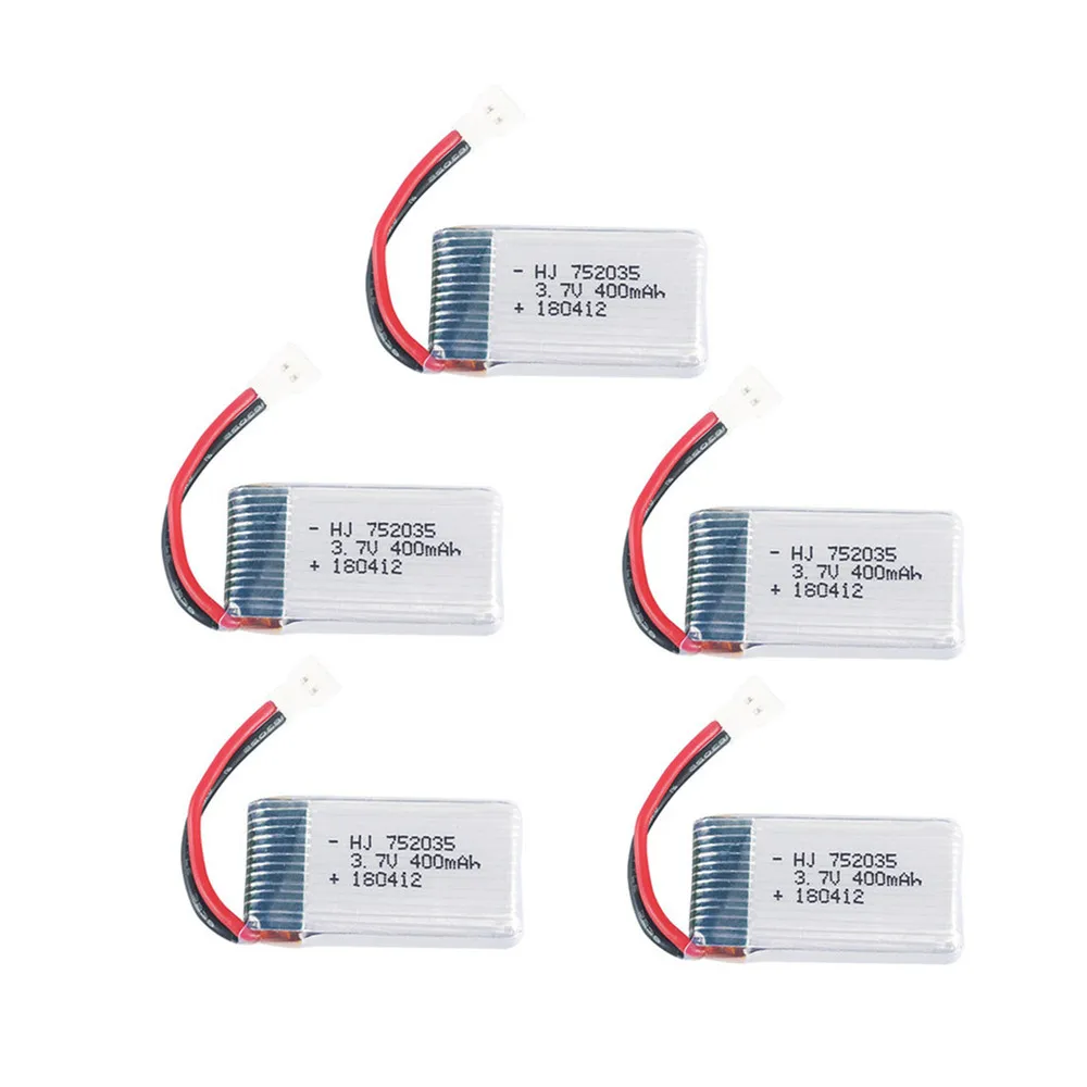 H31 Battery 3.7v 400mah Lipo battery for X4 H107 H31 KY101 E33C E33 U816A V252 H6C RC Drone Spare Parts 3.7v 752035 Battery