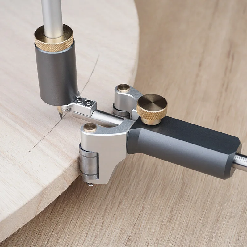 Woodworking Straight Line and Arc Dual-Purpose Scribe Parallel Line Drawer DIY Scribing Woodworking Tools