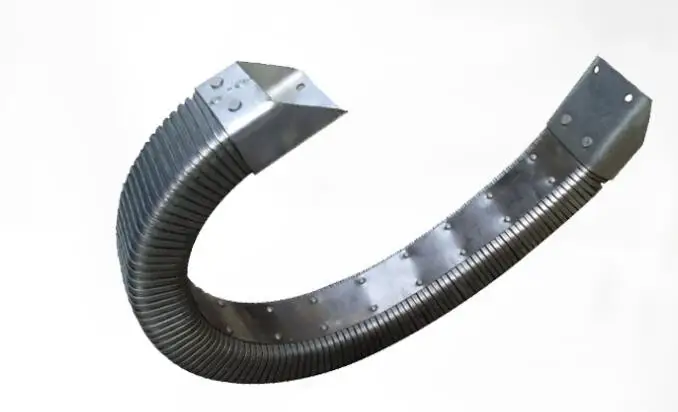 38х73х7000-II-JR-2 type rectangular metal metalic hose for machine
