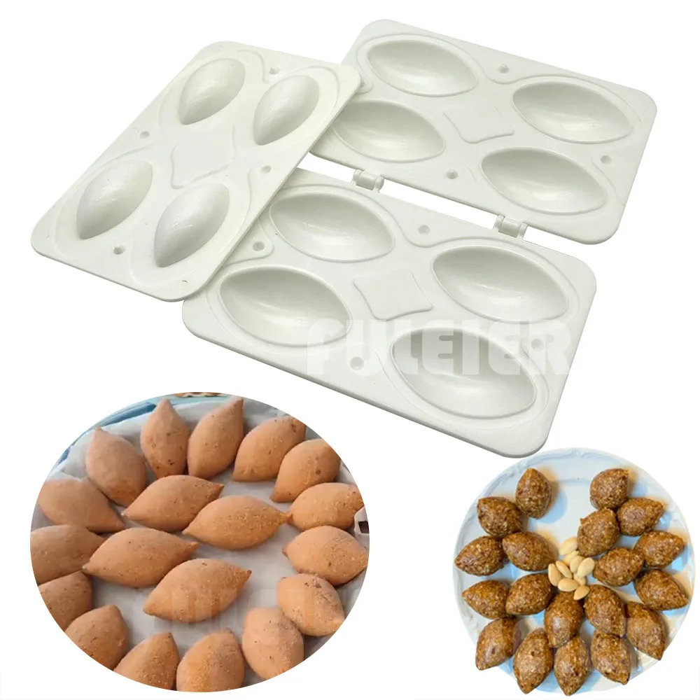 Fabricante de albóndigas de 4 agujeros, molde Manual para pan de carne, herramientas de cocina, máquina para hacer albóndigas rellenas, procesador de Kibbeh, rollo de pastel, decoración de postre