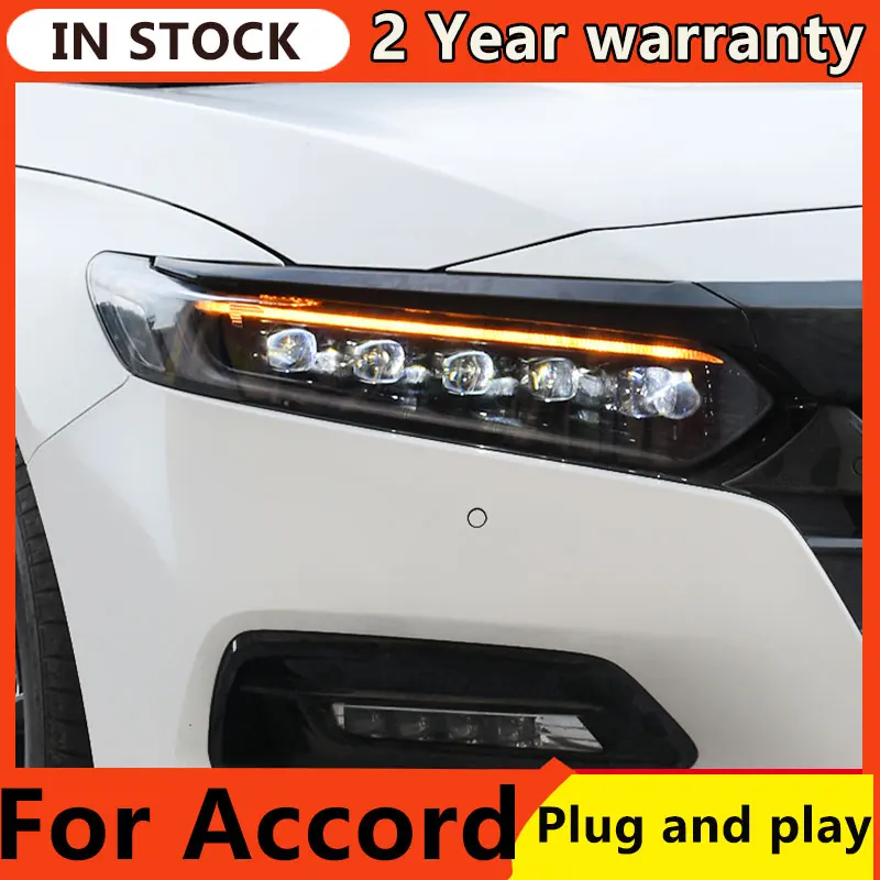 

Car Styling Head Lamp for Accord Headlights 2018-2019 New Accord LED Headlight DRL All LED Light Source Auto Accessories