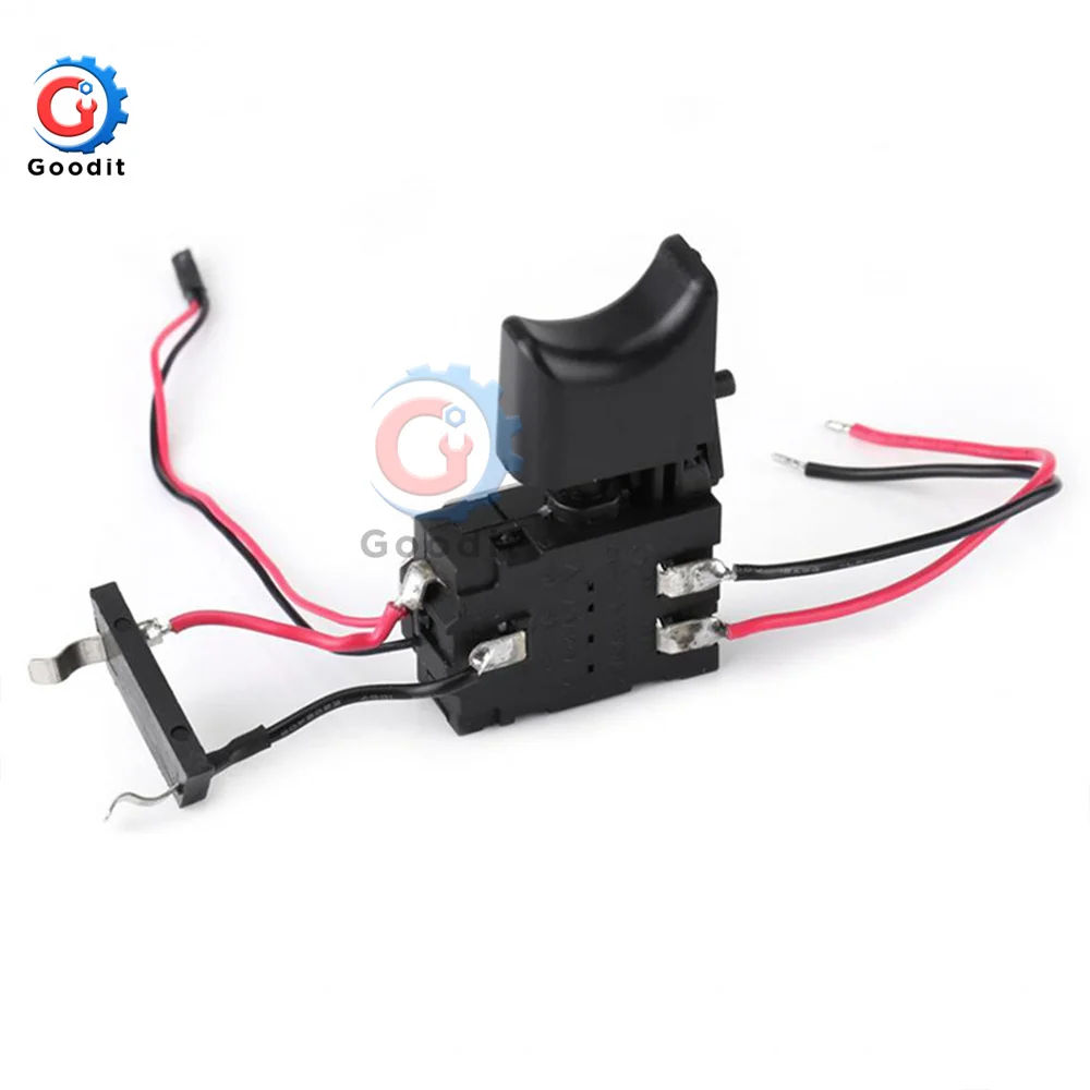 7.2 فولت-24 فولت الحفر سرعة تحكم الحفر التبديل بطارية ليثيوم مثقاب لاسلكي التحكم في سرعة الزناد التبديل مع ضوء صغير #6