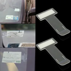 2/5pcs Car Stickers Mini Transparent Ticket Folder for VW Polo Passat B6 B5 B7 B8 Audi A3 A4 B6 B8 B7 B5 A6 C5 C6 Q5 A5 Q7