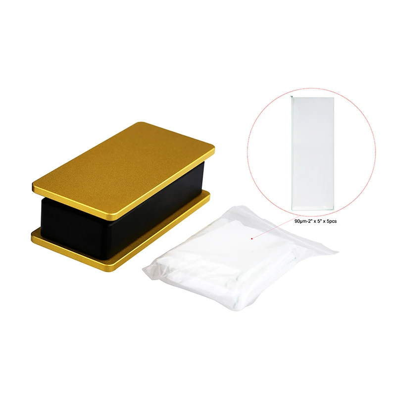 Rosin pre-pressing mold 2*4 inch manual mold, household metal pre-pressing plate, strong magnetic design