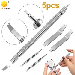 5pcs / set Professional Adjustable Metal Band Watch Bracelet Link Remover Pin Wrist Strap Repair Tool