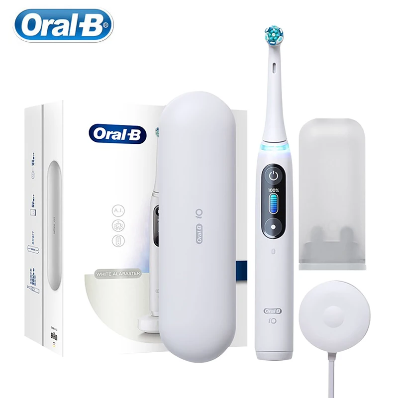 Oral B iO Series 8 Intelligent Electric Toothbrush Ultimate Clean Brush Head 6 Modes Smart Timer Magnetic Technology Fast Charge