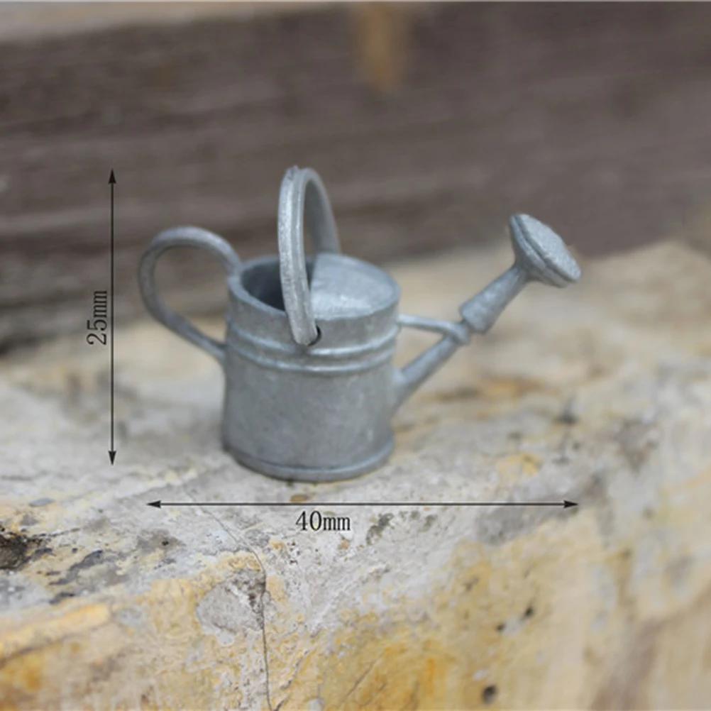 Attrezzi da giardino di Latta Irrigazione Può per 1/12 Bilancia Dollhouse Miniature Giardino Paesaggio Scena Modello Bambini Mobili Giocattolo ACCESSORI Fai Da Te