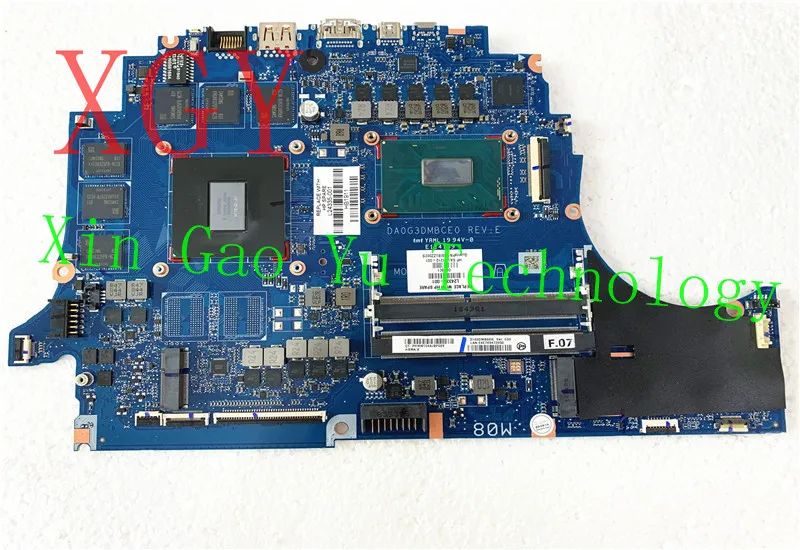 FOR Hp TPN-Q211 15-dc0030nr Motherboard Gtx1060 SR3YY i7-8750H Cpu Da0g3dmbce0 L24335-001 L31212-001 100% Test OK