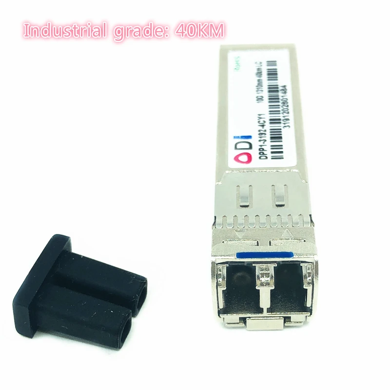 Sfp 10g lc 20/40/60km fibra dupla 1310nm sfp + 20/40/60 classe industrial compatível sfp + transceptor-40-85celsius