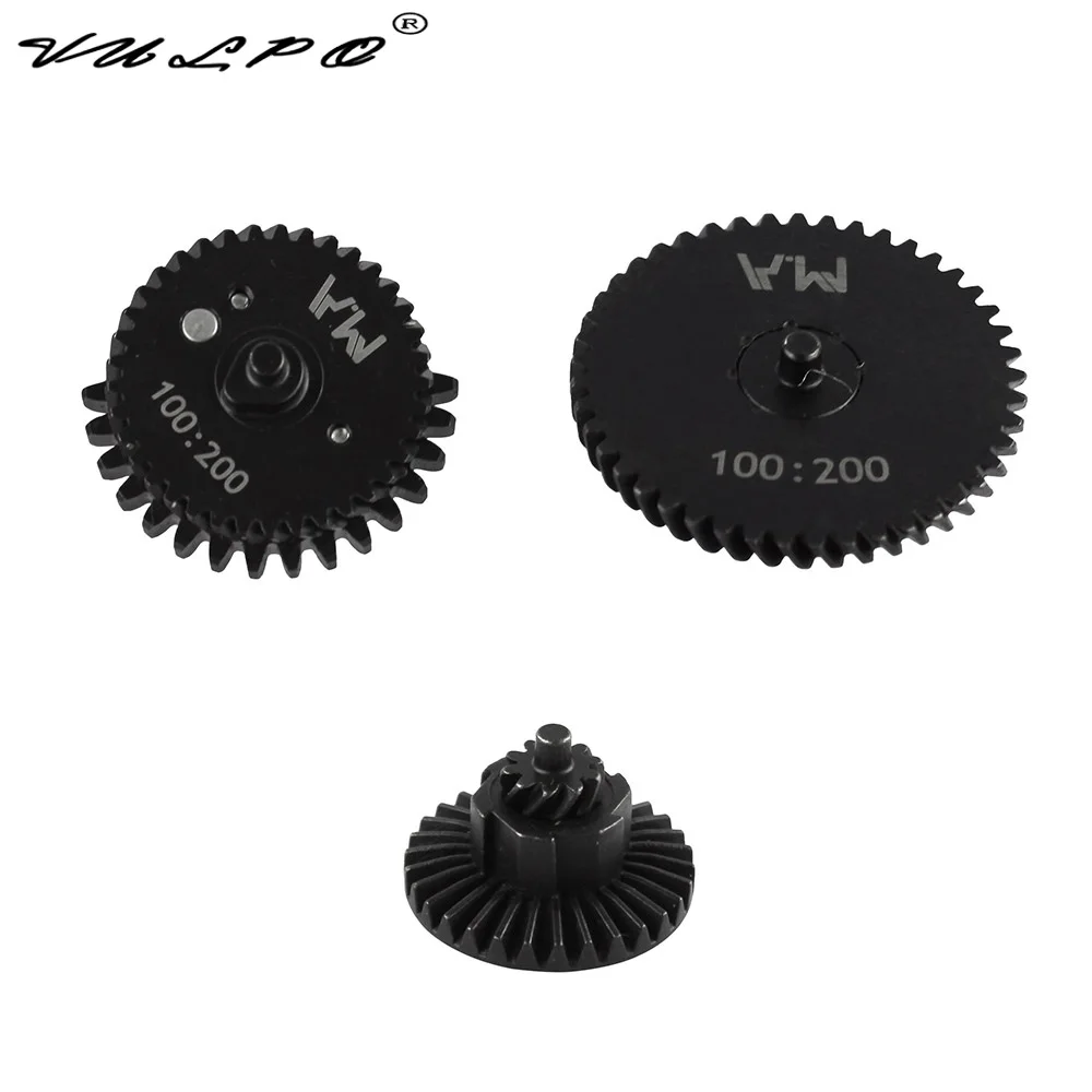 VULPO M.A Gen2 100:200 CNC Steel Cutting High Torque Gear Set For Airsoft AEG Ver.2/3 Gearbox