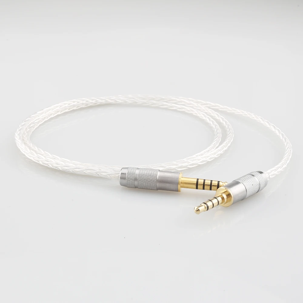 HiFi 3.5mm Balanced to 4.4MM Balanced Male aux male audio input cable speaker line for Headphone sound pc earpiece