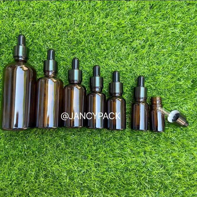 

Hot Sale 5 -100ml Amber Glass Dropper Bottle Jars Essential Basic Massage Oil Pipette Refillable Bottles Perfume Tubes