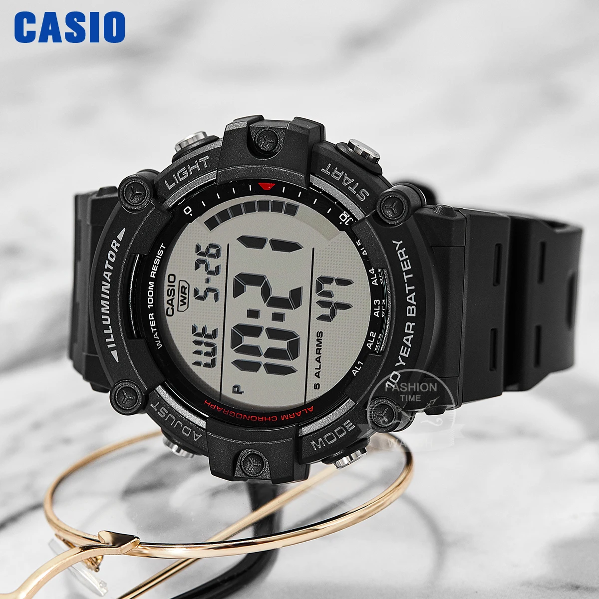 Casio watch menTen years of electricity top luxur set LED digital sport Waterproof quartz men watch relogio masculino AE-1500WH