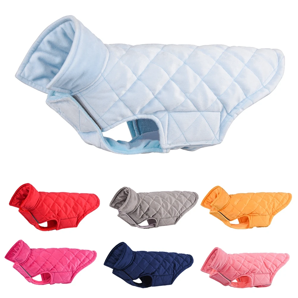 Reversible Winter Warm Dogs Coat Clothes Vest Waterproof Pet Clothing Turtle-neck Large Dogs Jacket Outfit