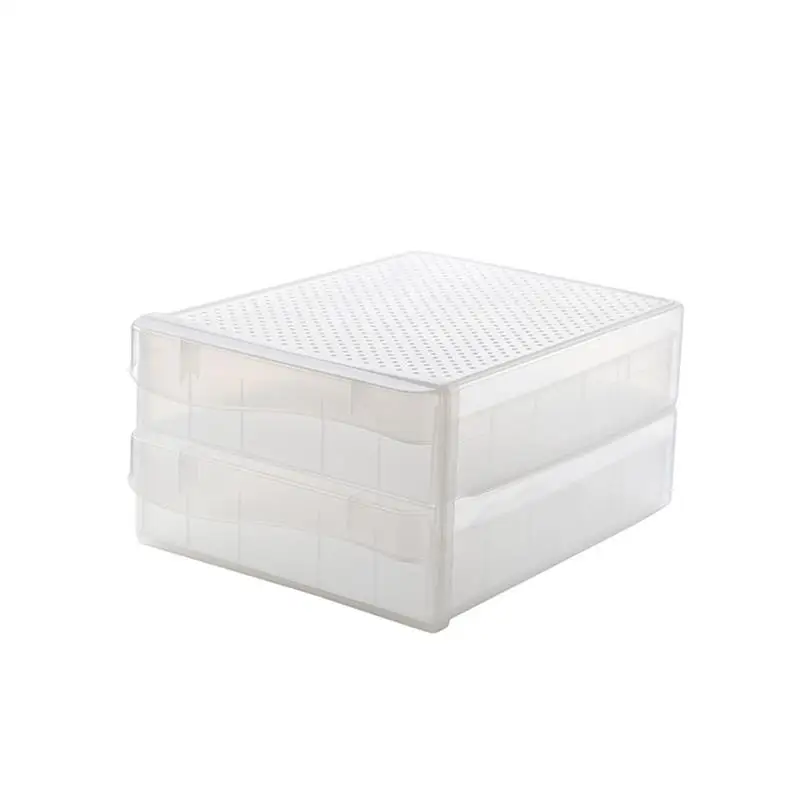 

Hot Selling Egg Container 2-Layer 60 Grids Egg Storage Container Egg Holder For Refrigerator For Kitchen Storage