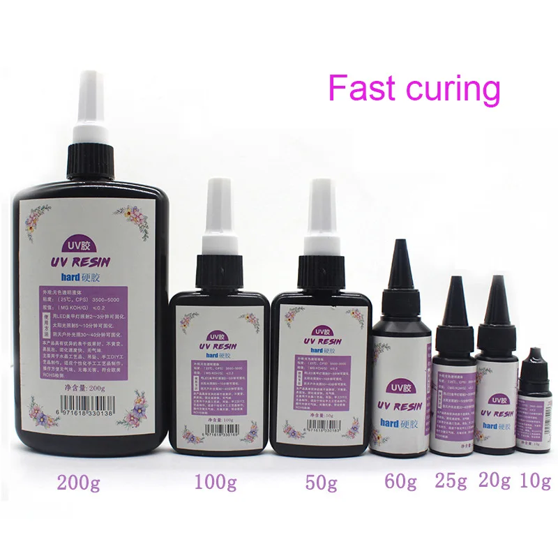 DIY UV Ultraviolet Resin Curing Solution Quick-drying Non-toxic Sunlight Activated Hard H9