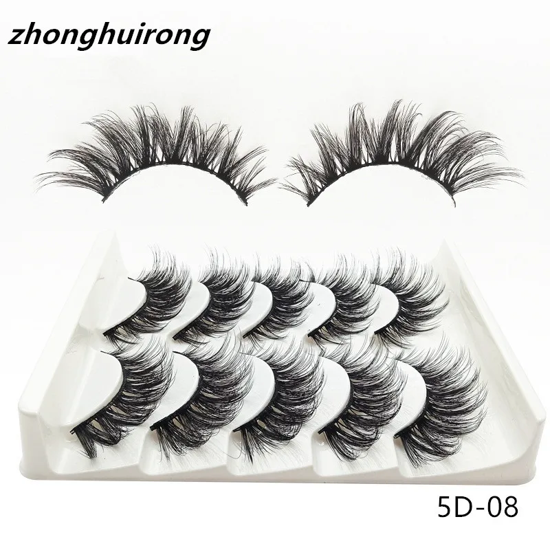 5 pairs of eyelashes 5D mink  eyelashes thick false eyelashes eyelashes natural long false eyelashes eye makeup tools