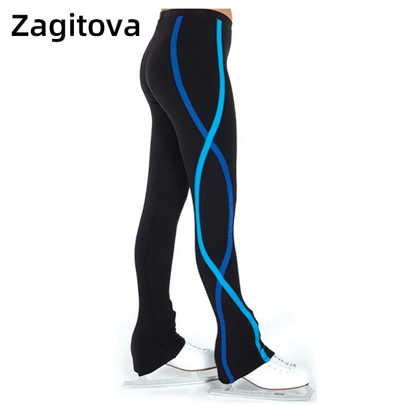 

Customized Figure Skating pants long trousers Training Competition Patinaje Ice Skating Warm Fleece Gymnastics Girl Women