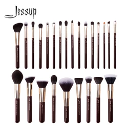 Jessup Makeup Brushes Set 15-25pcs Zinfandel Make up Brush Foundation Eyeshadow Powder Blusher Contour Cosmetic Tools