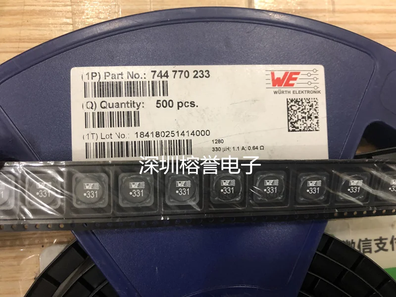 ใหม่ Original 10uds 744770233 We331 330uh 1.1a 12X12X8มม.มูลค่าแผง Enclosed Power Inductor ขายส่ง-หยุดรายการแจกจ่าย