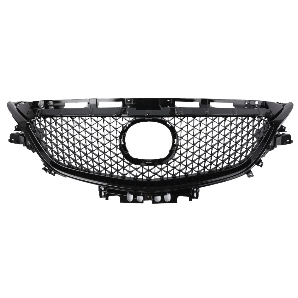 Car Front Bumper Grill Upper Mesh Grille For Mazda 6 Atenza 2017 2018 Black