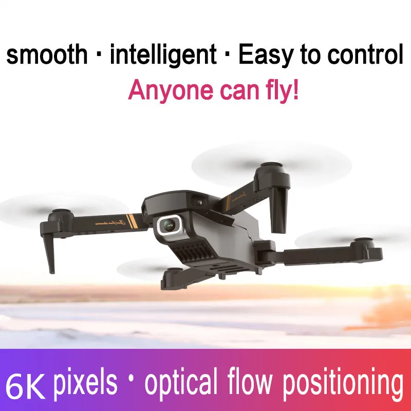 Mini Foldable 6K Dual Camera WIFI FPV RC Drone Trajectory flight 3D Flips gesture photo RC Quadcopter 25mins Flying Time toy