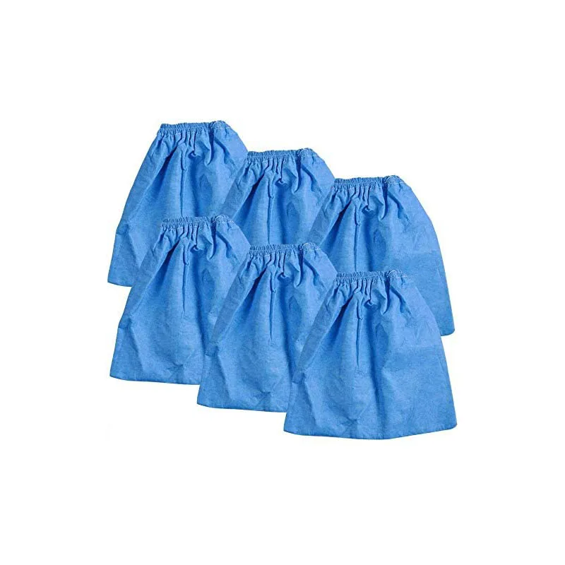 Bolsas de filtro de tela VRC5 para aspiradoras de 4 a 16 galones, VBV1210, VJC507P, paquete de 6