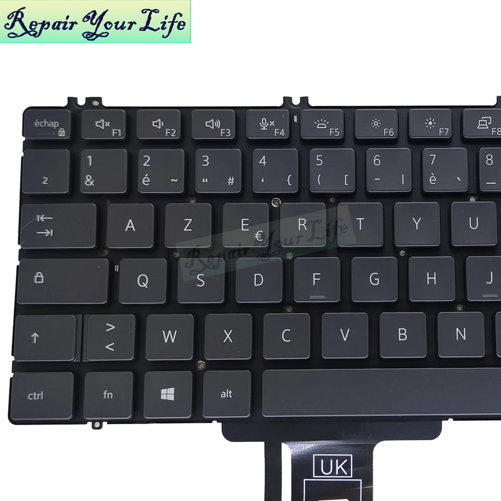 UK Russian Germany French Backlit Keyboard For Dell Precision 7550 7560 7750 7760 0P2RFG 098KN7 0P2K2J Keyboards Backlight