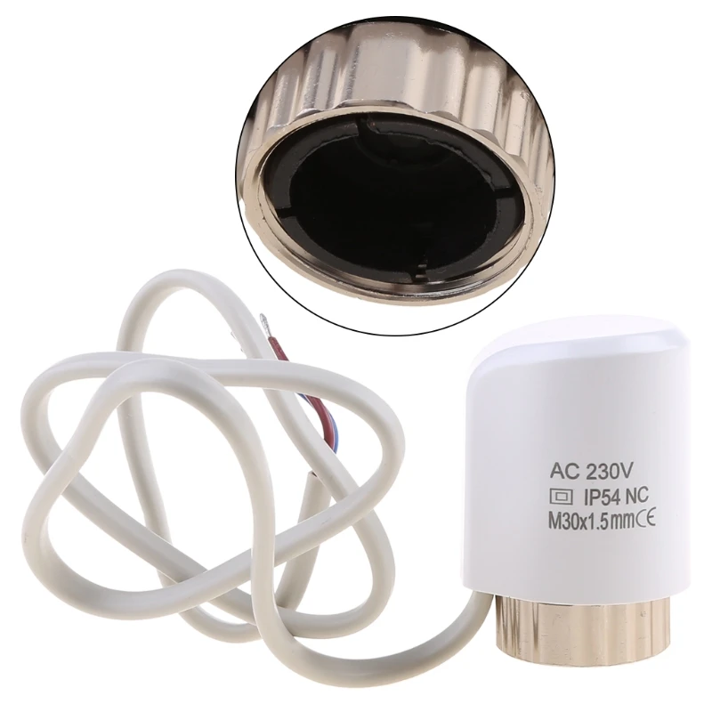 Electric Thermal Actuator AC 230V Normally Closed NC M30*1.5mm for TRV Thermostatic Radiator -Valve Underfloor Heating