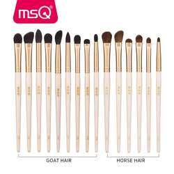 MSQ Single Eyes Makeup Brushes Set Eyeshadow Professional Concealer Blending Lip 1PCS Beauty Make Up Brush Tools Goat/Hose Hair