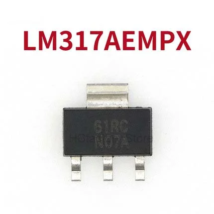 Transistor Original LM317AEMPX SOT-223 LM317 LM317AEMP LM317A SOT, lista de distribución al por mayor, 10 unids/lote