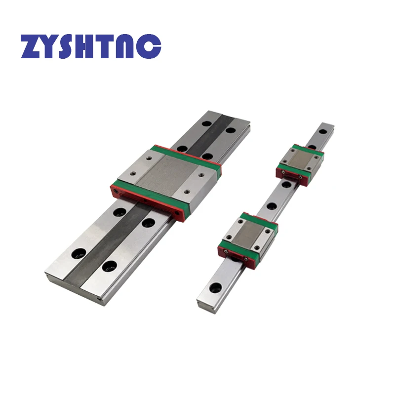 Free shipping CNC miniature linear rail MGW9C MGW12H MGW15H flanged widen linear block L=100 200 300 400 450 500 600 MGW9 MGW12C