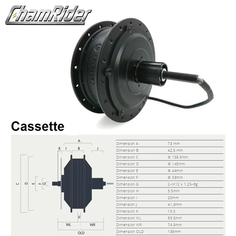 36V 48V 350W 500W bafang 8fun SWX02 Gear Hub Motor High Speed E-bike Front Rear Cassette RM G020.350.D DC G020.500.D DC