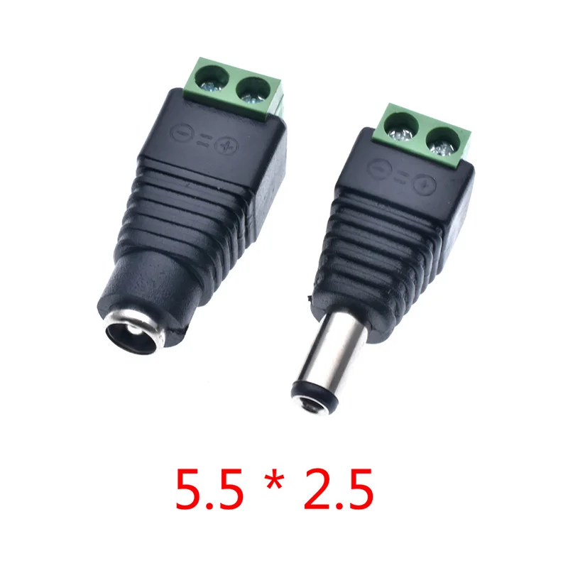 

2020 DC Power Socket 3.5X1.35mm,5.5X2.1mm,5.5X2.5mm 12V DC Power Interface Male And Female Plug Connector Special Wholesale