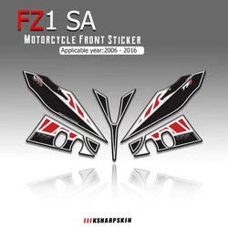 For Yamaha FZ1 SA 2006-2016 fz 1 Motorcycle Front Fairing Motor Number Board 3D Gel Protector pad Moto Engine Vehicle decals