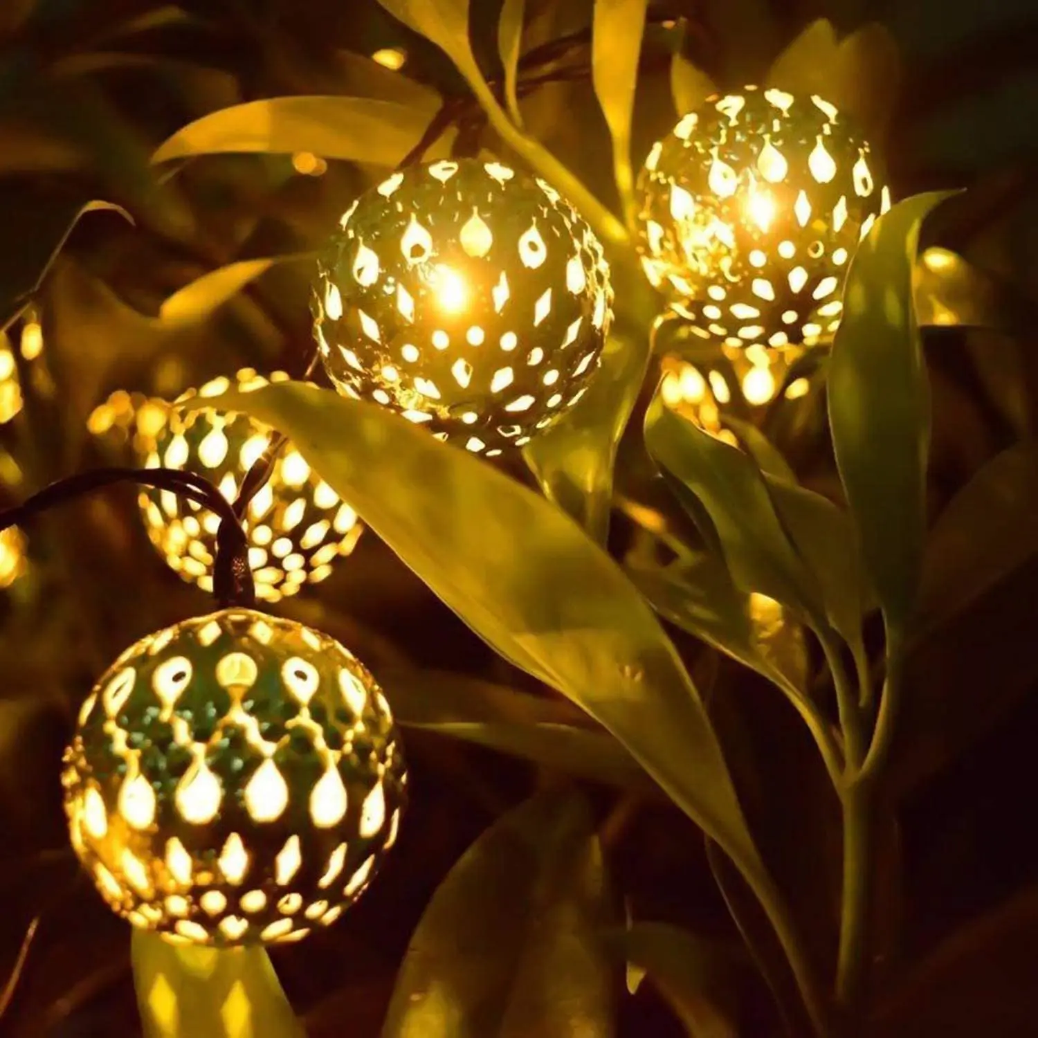 Holiday Lighting Christmas Balls New Year Decor 2025 Cristmas Decoration 2025 Festoon Led Moroccan String Lights 10/20M