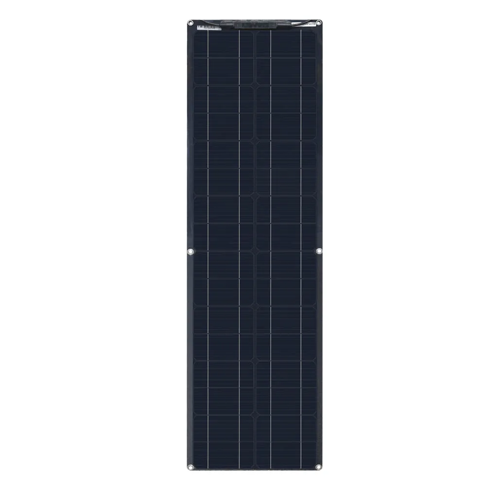 Solar Panel 100 Watt 12 Volt niezwykle elastyczny Panel słoneczny monokrystaliczny 2 szt. 50w Ultra lekki cienki do łodzi RV akumulator samochodowy