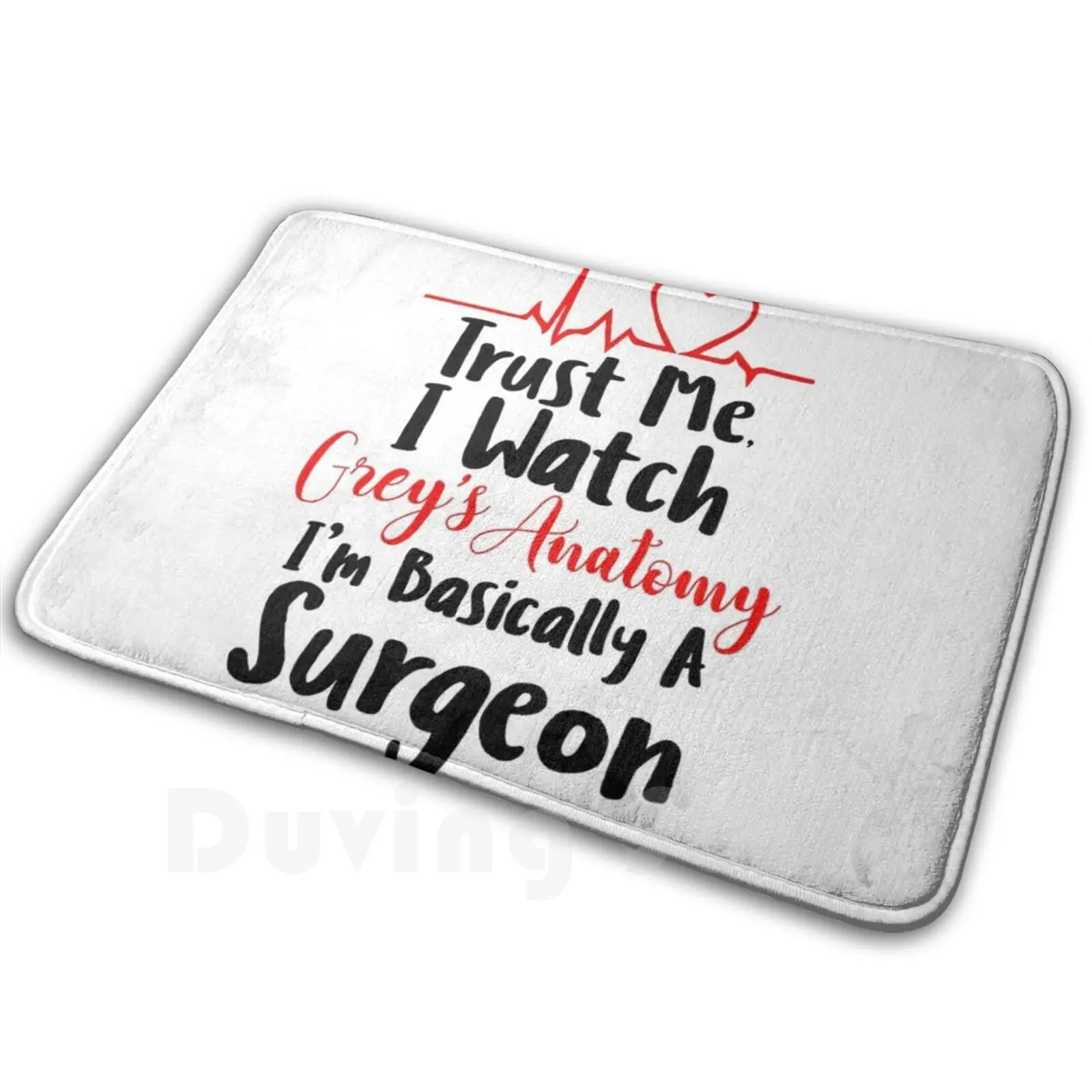 Grey's Anatomy-Basically A Surgeon Soft Non-Slip Mat Rug Carpet Cushion Greys Greys Anatomy Meredith Grey Im Basically