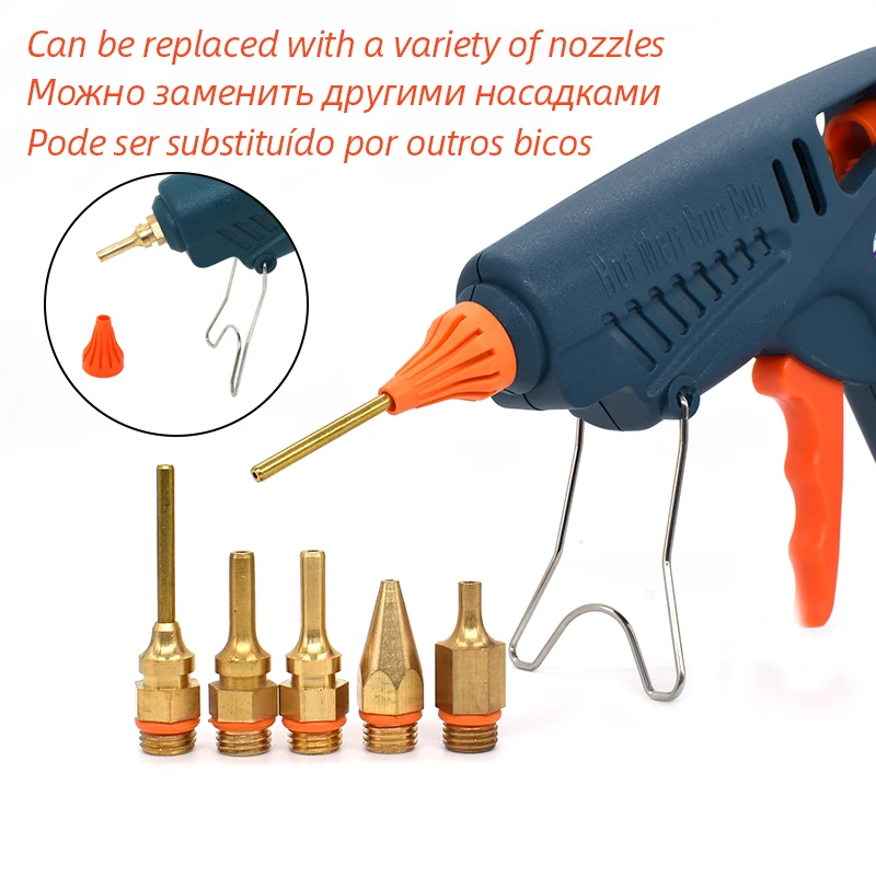 Hot Melt Glue Gun 50W/150W 100W Copper Nozzle for 11mm Glue Sticks Home Craft DIY Adhesive Hot Gun Tool Bag