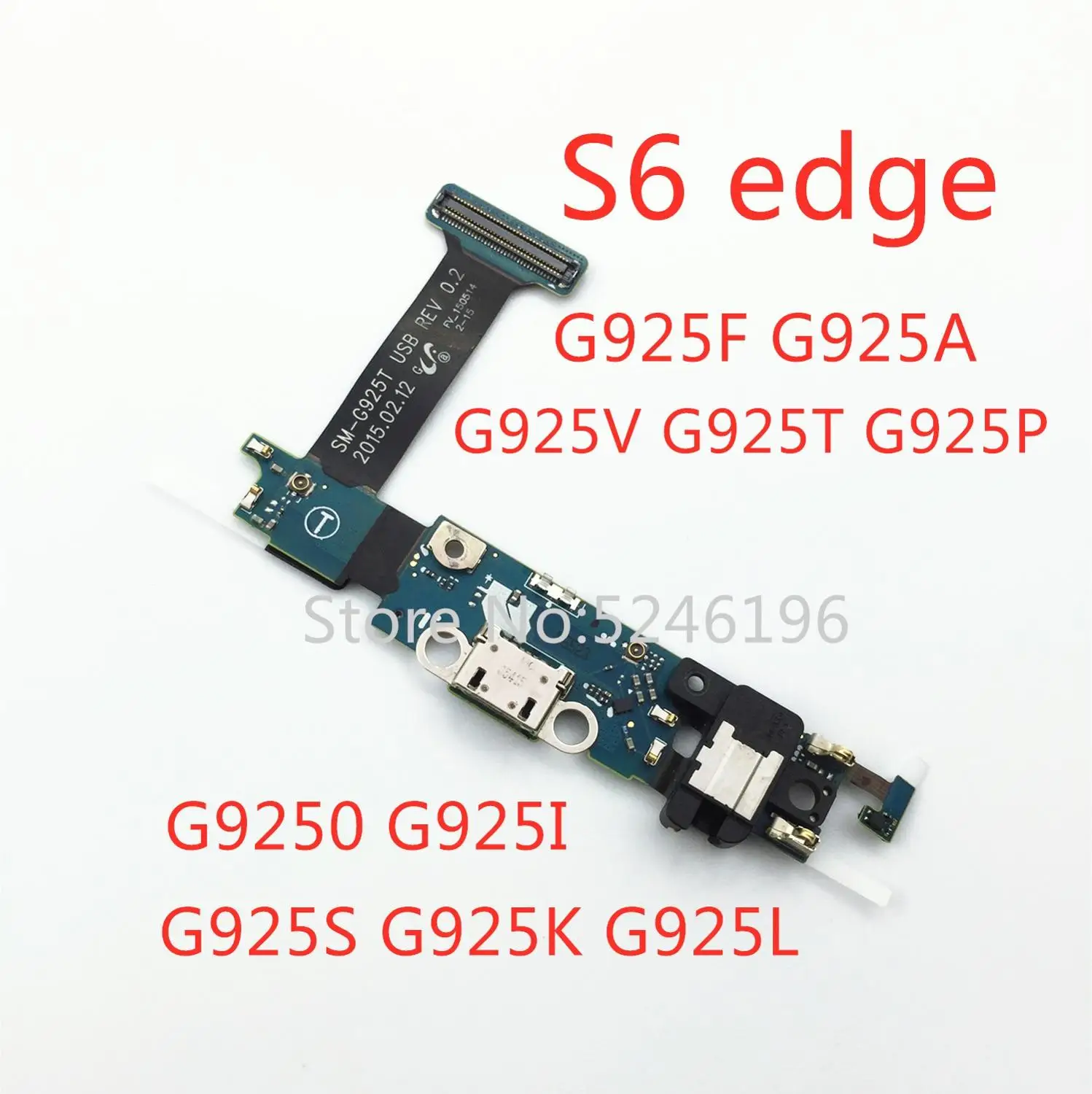 1pcs USB Charging Charger Port Flex Cable For Samsung Galaxy S6 edge G925F G925A G925V G925T G925P G925I G925S G9250 ReplacePart