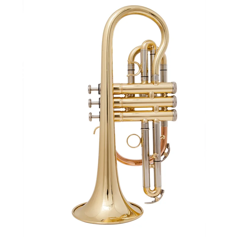 

Il belin High Quality Golden Bb Cornet trumpet brass with Case and Mouthpiece Musical instruments