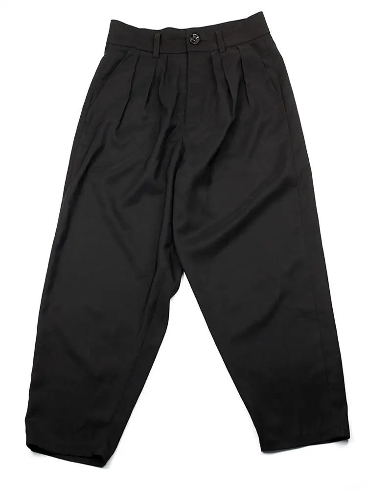 Men's new fashion fashion hair stylist loose large size urban style youth leisure Harlan nine point pants performance clothing