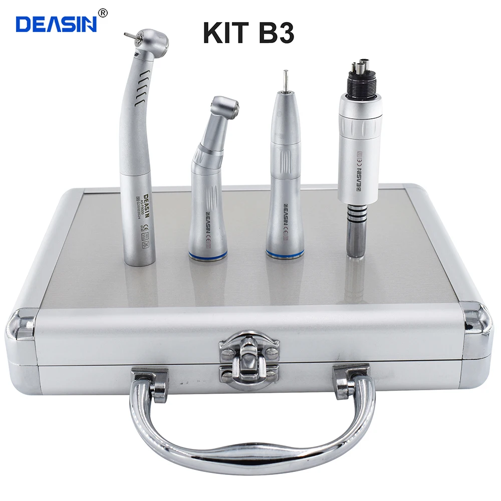 Dental LED Fiber Optic Handpiece Kit High and Low Speed Handpiece Kit for Dentist Dental Equipment Tools