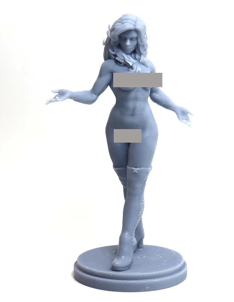 

1/24 75mm 1/18 100mm Resin Model Nake Girl 3D Printing Figure Unpaint No Color RW-011