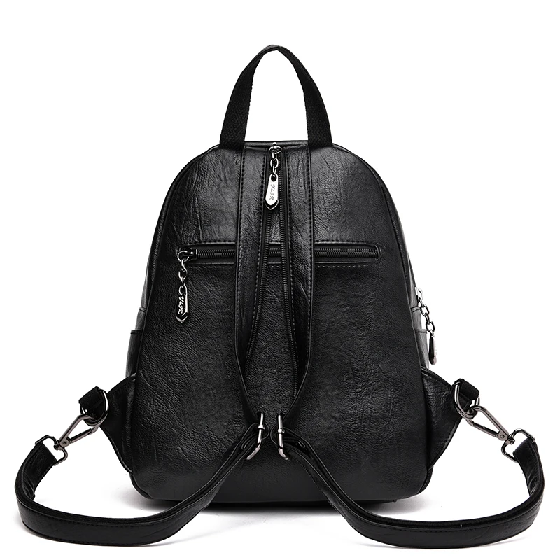 Women fashion Leather backpack travel school business shoulder bag shopping travel schoolbag