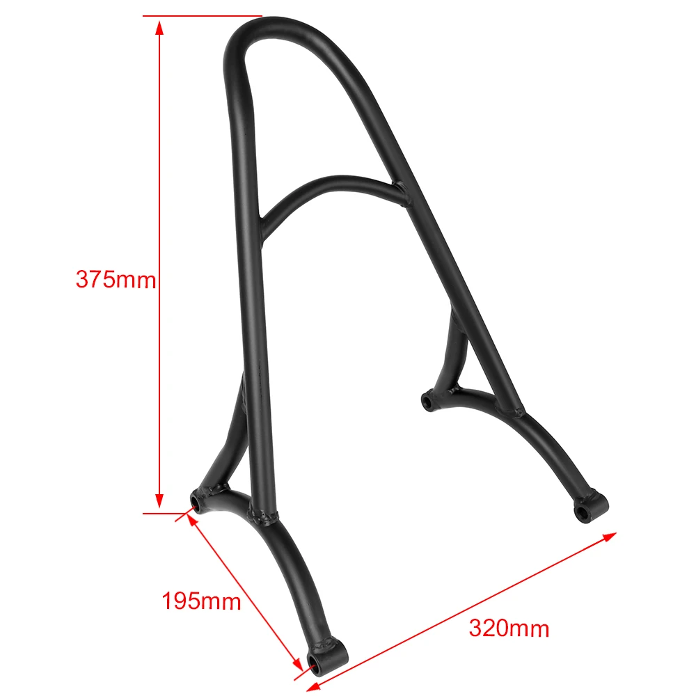 Motorcycle Burly Short Sissy Bar Passenger Backrest Parts Fits For Harley Sportster 1200 Custom XL1200C Super Low XL1200T