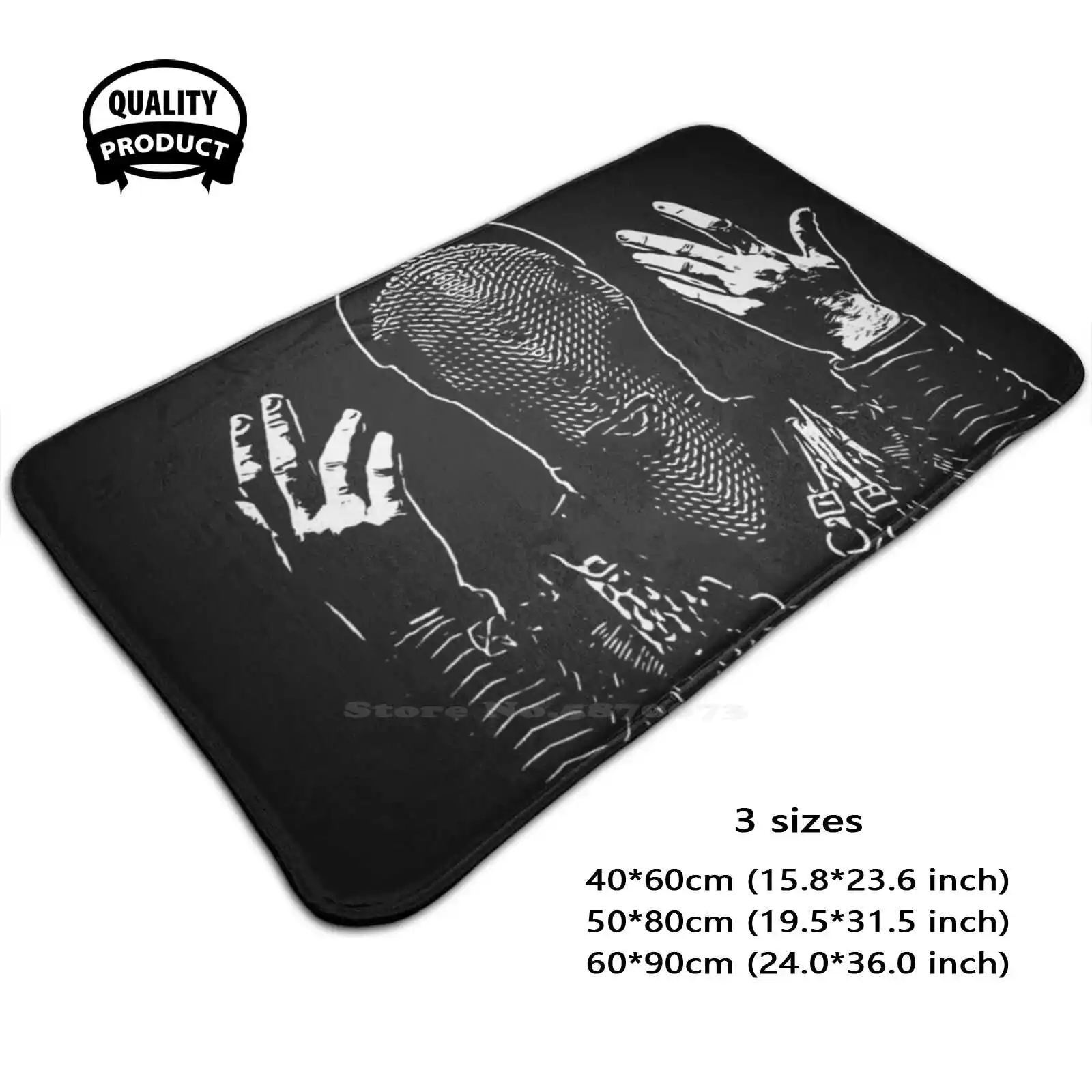 Badass Beatrice Warrior Nun Masked Soft Cushion Home Carpet Door Mat Car Rug Warrior Nun Beatrice Badass Masked Avatrice Black