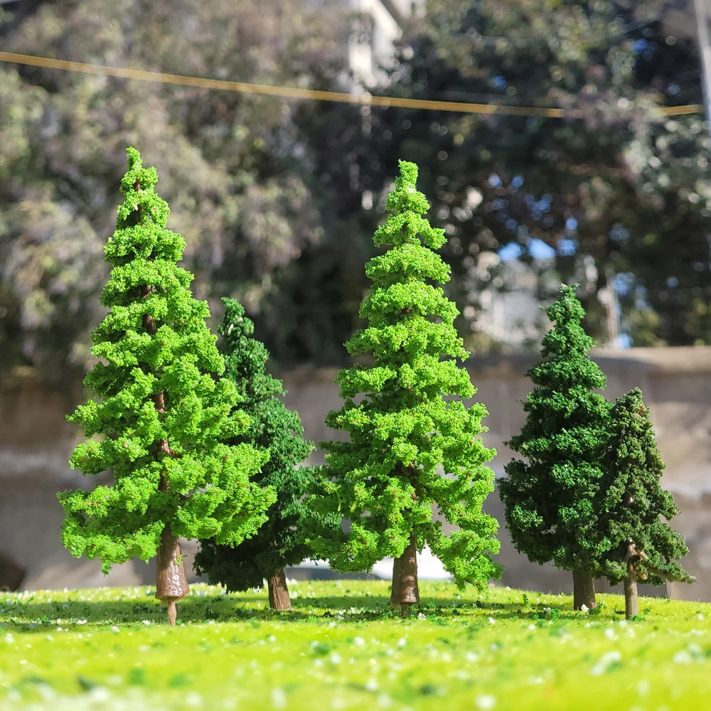 Modèle d\'arbre enrichi à l\'échelle 1:87 00-Scale, disposition de train l\'inventaire, paysage de chemin de fer, diorama de paysage, fenêtre de